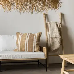 AMOBLE - Cojin Paski Beige Cuadrado Amoblé