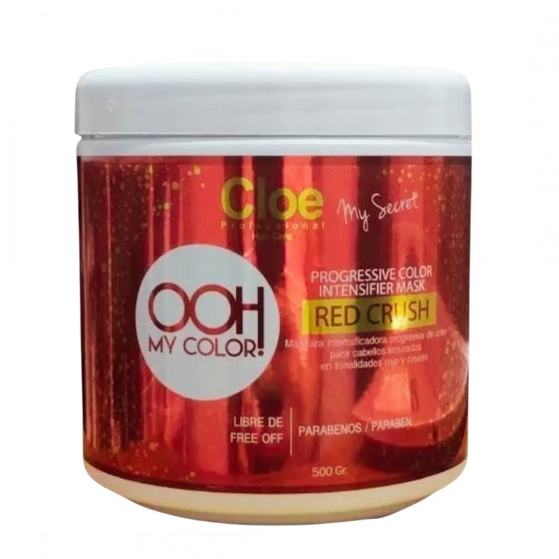 GENERICO - MASCARA OHH MY COLOR RED CRUSH 500ML CLOE.