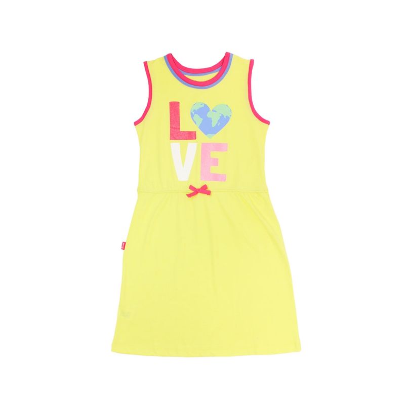 FICCUS - Vestido Junior Niña Day To Day Amarillo