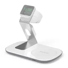 DUSTED - Base de Carga Inalámbrica Dual Para iPhone y Apple Watch