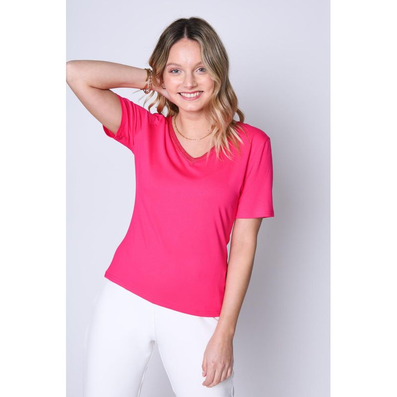 ECLIPSE - Polera Maca Fucsia Eclipse ECLIPSE
