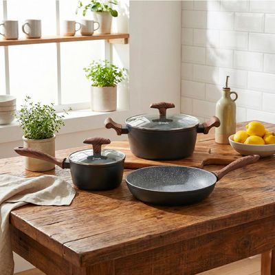 Imagen 2 del producto Batería de Cocina Antiadherente Oregon 5 Piezas