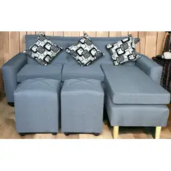 GENERICO - SILLON L MAS PUFF Y COJINES