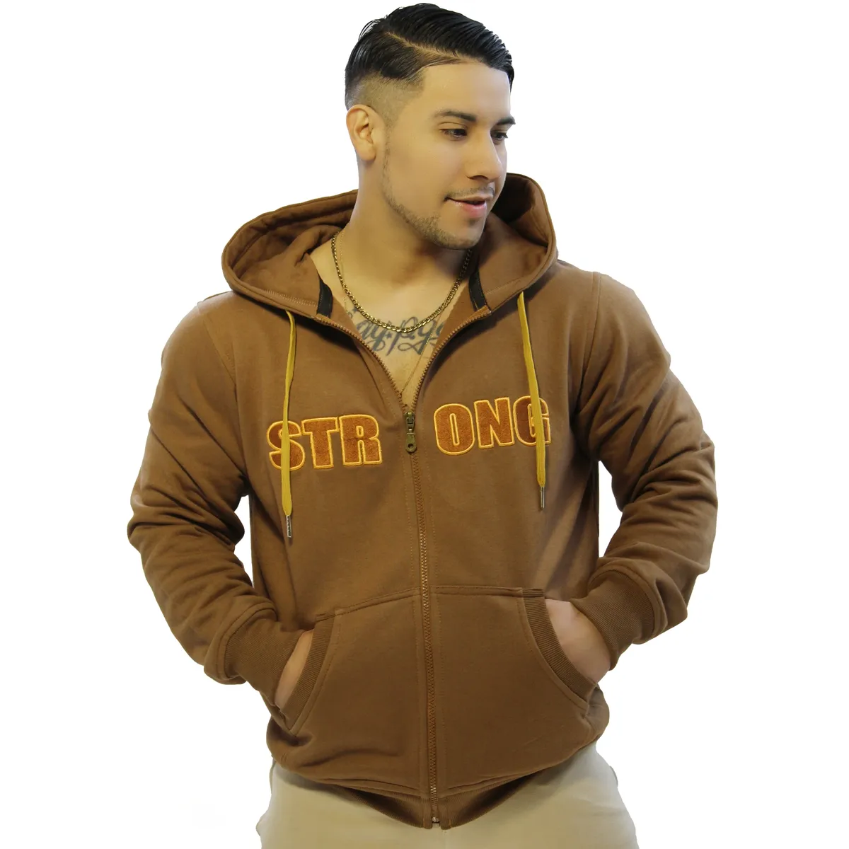 ADEMAN - Poleron con Cierre Strong Gym Edicion Limitada