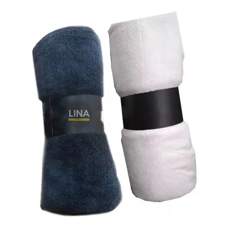 GENERICO - Toalla BlancoPeluqueria Barberia Microfibra 73x43