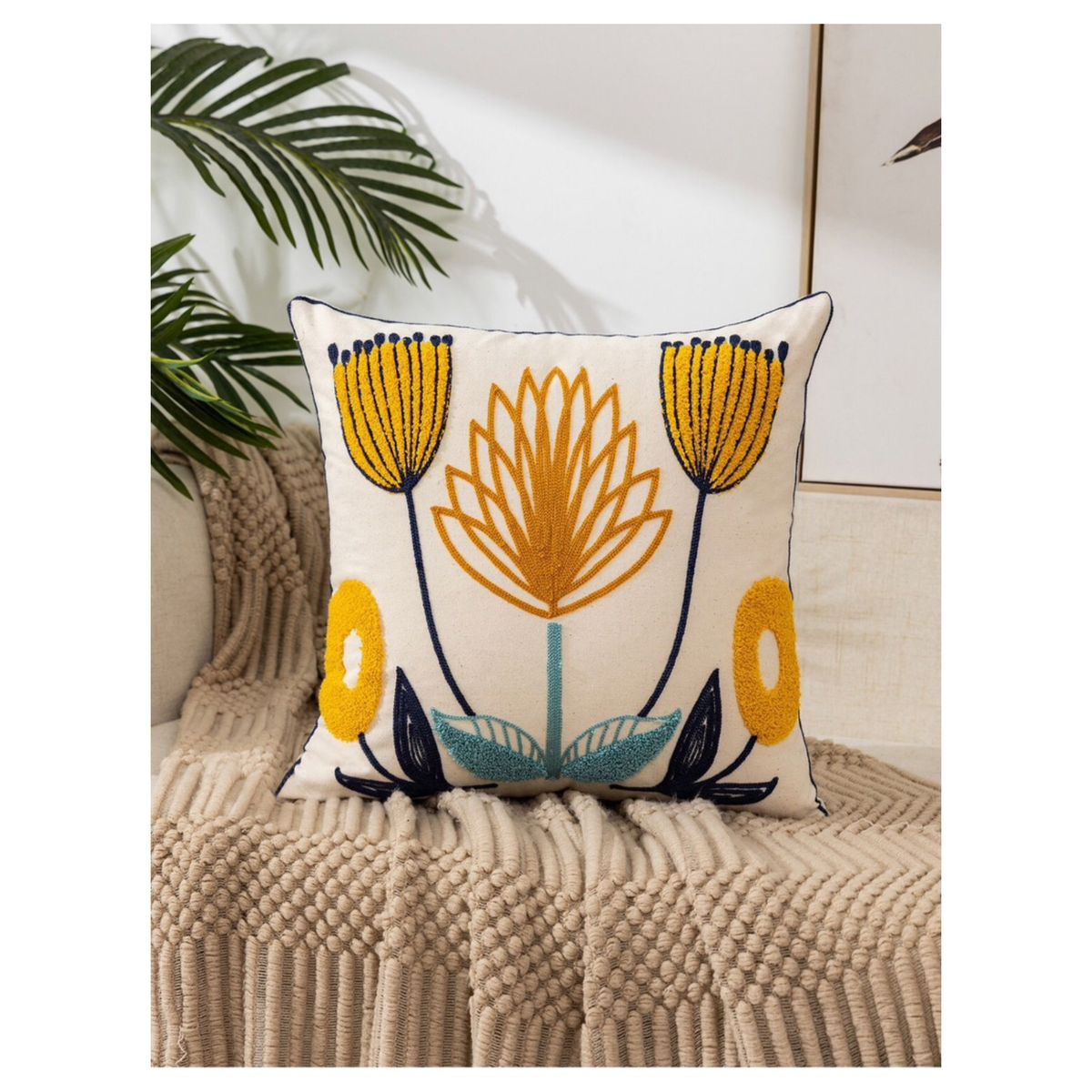 GENERICO - Funda De Cojin Decorativa Hermosos Bordado 45x45…