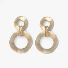 PSK JOYAS - Aro mujer enchape oro 18kt satinado Dalia