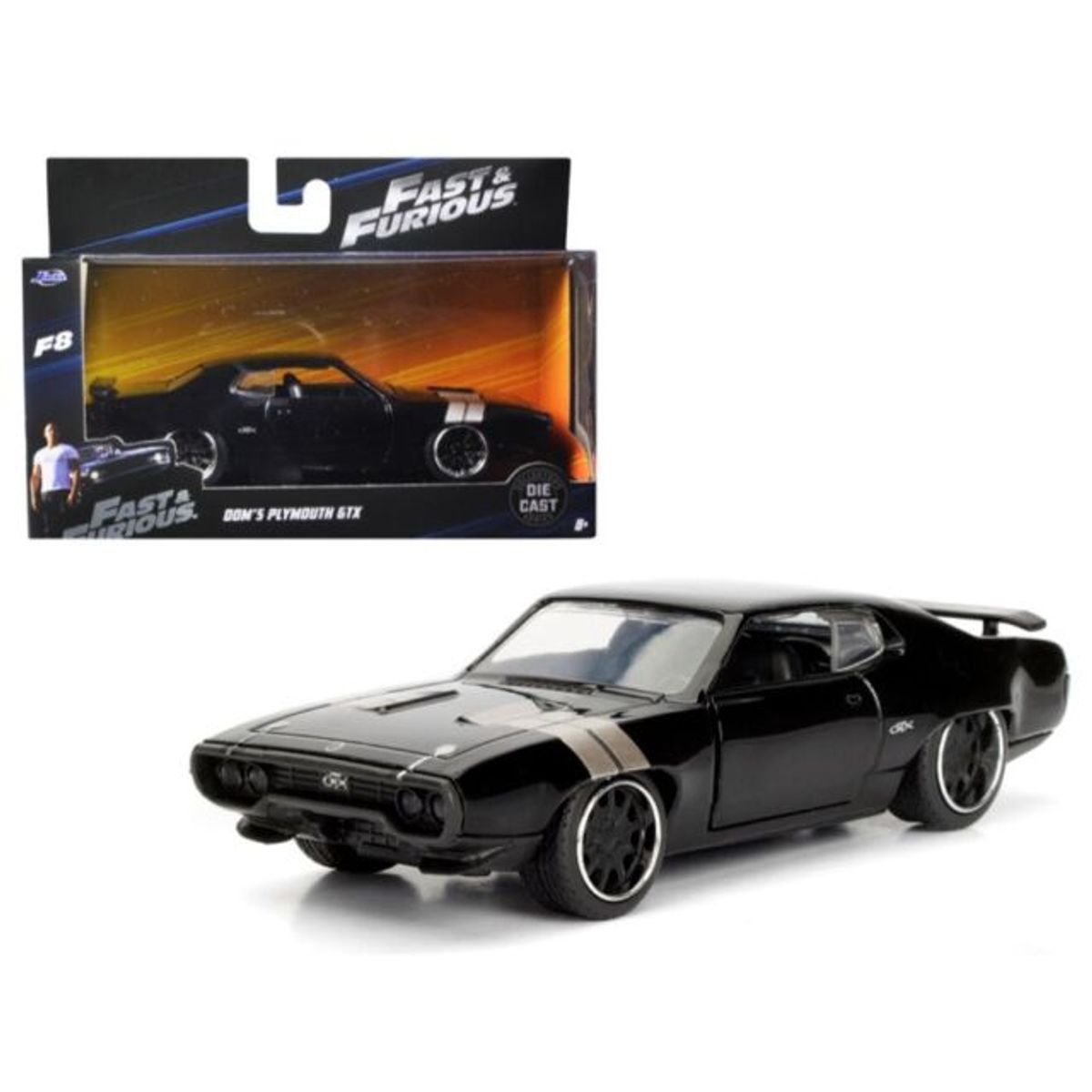 JADA TOYS - Auto Doms Plymoutn GTX Rápido Y Furioso Escala 1:32 # 98300
