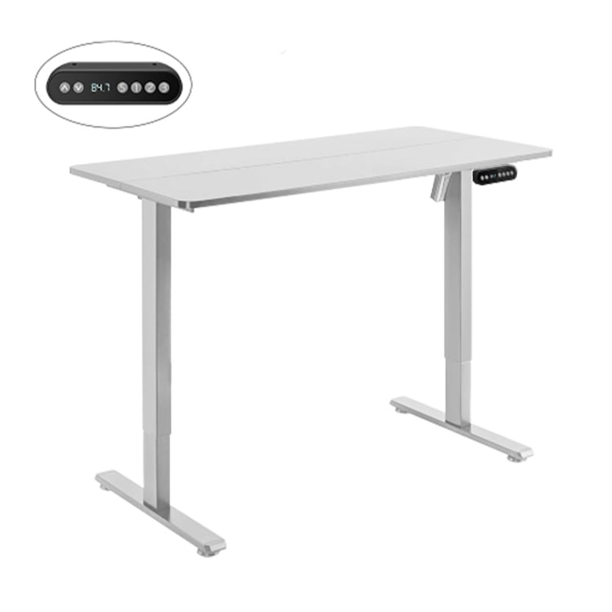 GENERICO - Escritorio eléctrico regulable en altura tablero 120x60x18 cm