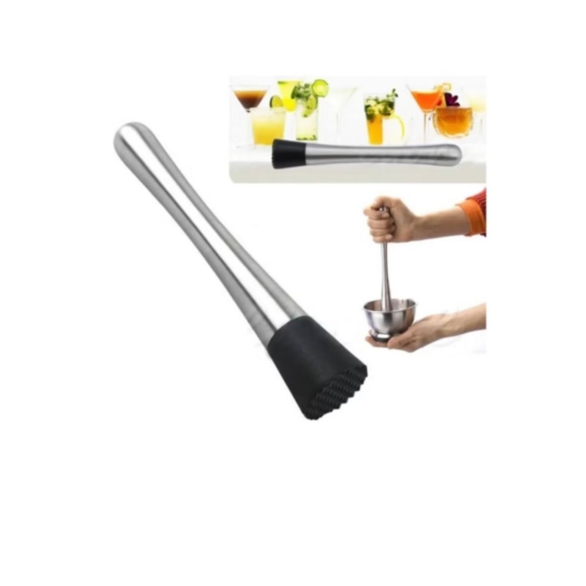 GENERICO - Mortero De Bar Muddler Kit Bartender Set Cocteleria Coctel.