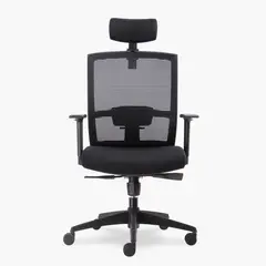 FORM OFFICE - Silla Oficina Taylor Syncro Negro con cabecero Form