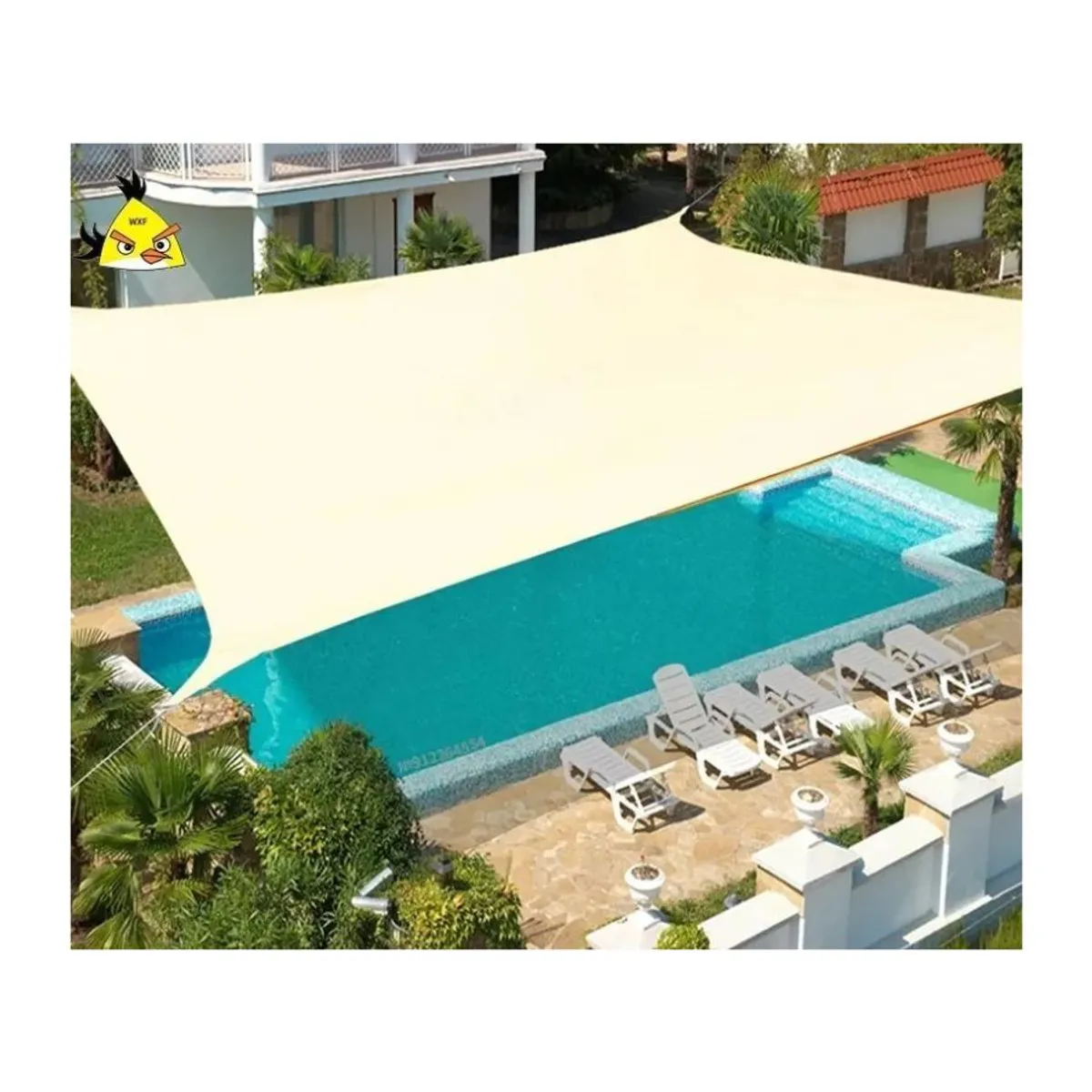 GENERICO - Carpa Toldo Vela Rectangular Impermeable Sombreador 5x4m