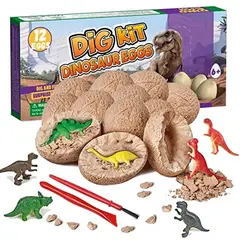 EVERSO - Juguetes Excavación De Huevos De Dinosaurio Huevos De Pascua