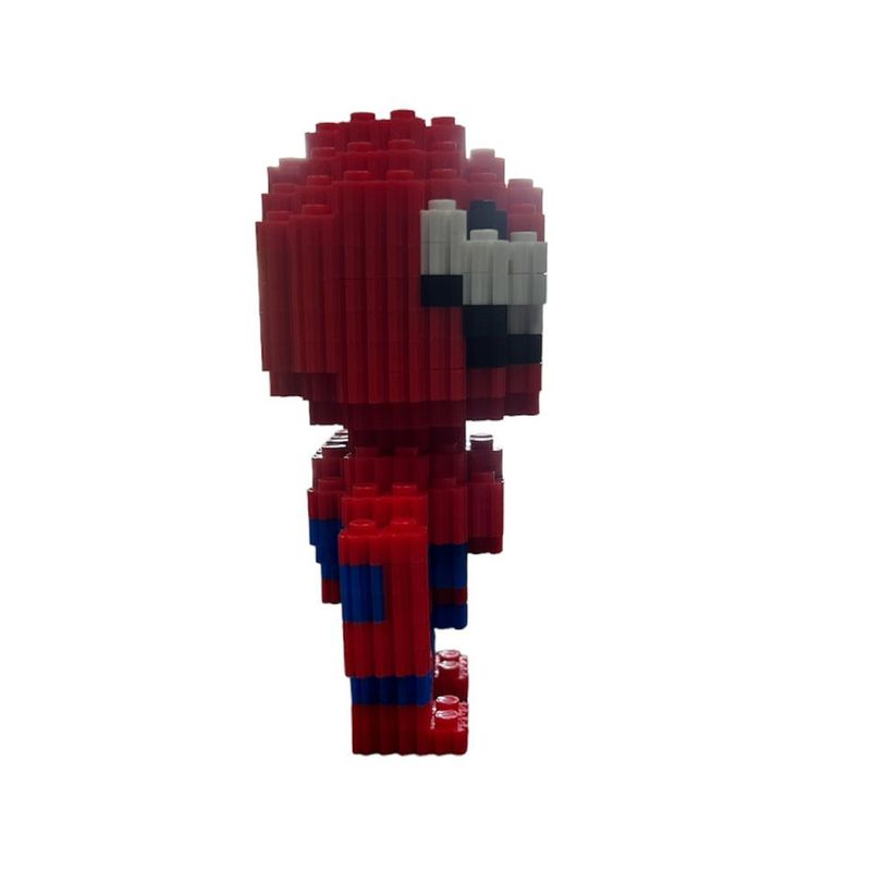 GENERICO - ARMABLE 3D MICRO BLOCKS SPIDERMAN 13CM 481 PIEZAS