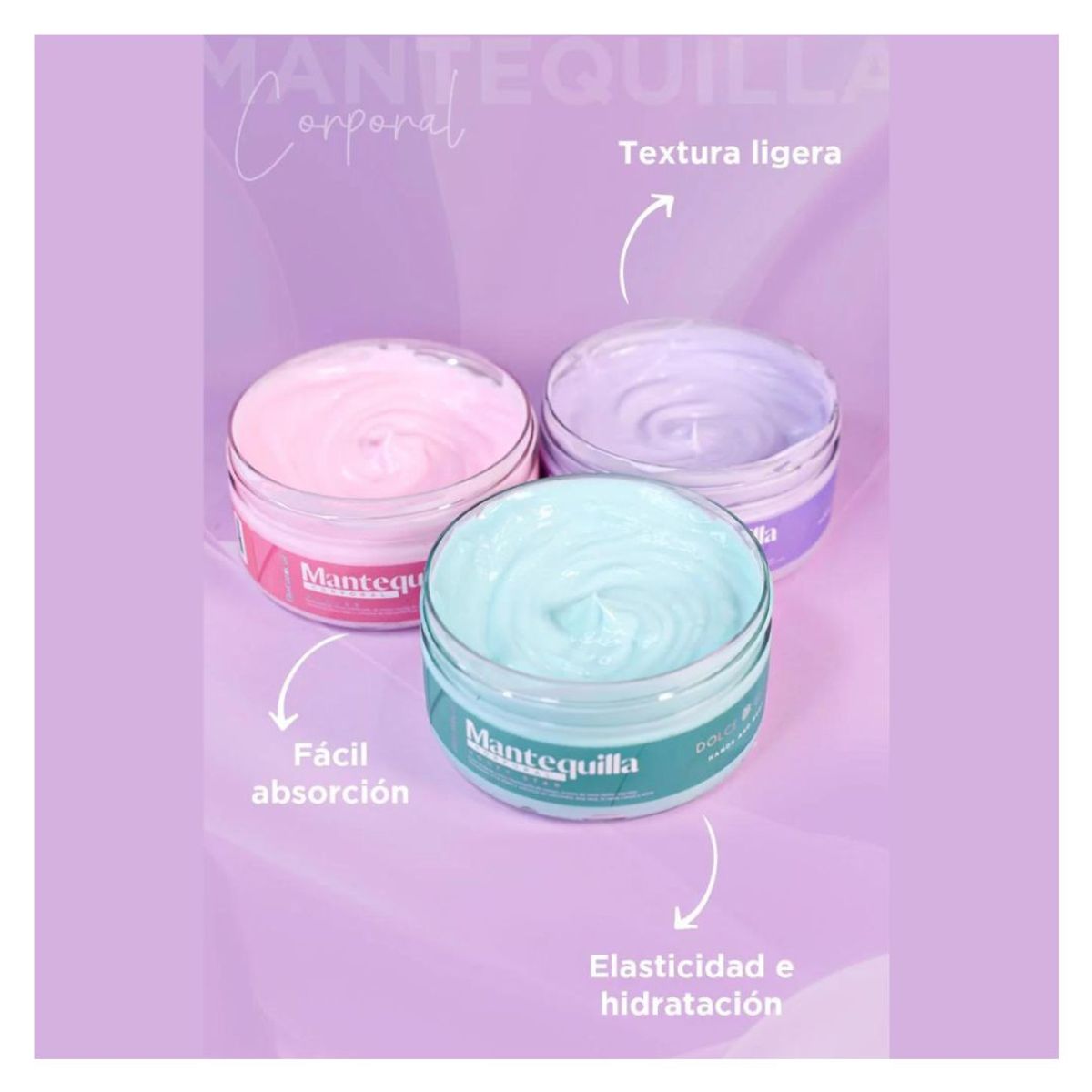 DOLCE BELLA - Manteca corporal concentrada regenerativa exfoliante y humectante.