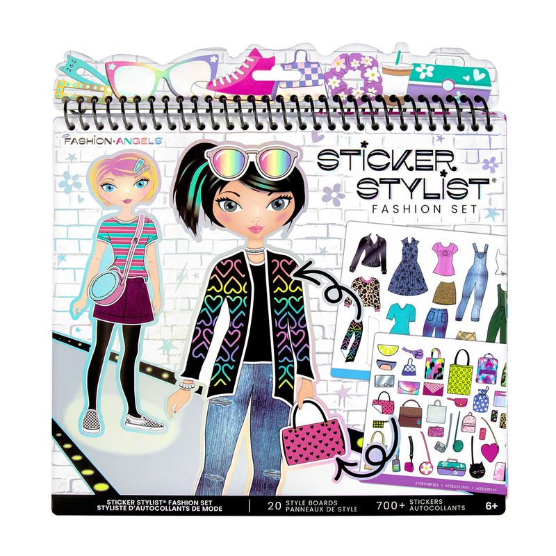 FASHION ANGELS - Cuaderno para Diseñar con Stickers Fashion Angels