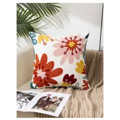 GENERICO - Funda De Cojin Decorativa Hermosos Bordado 45x45 A2