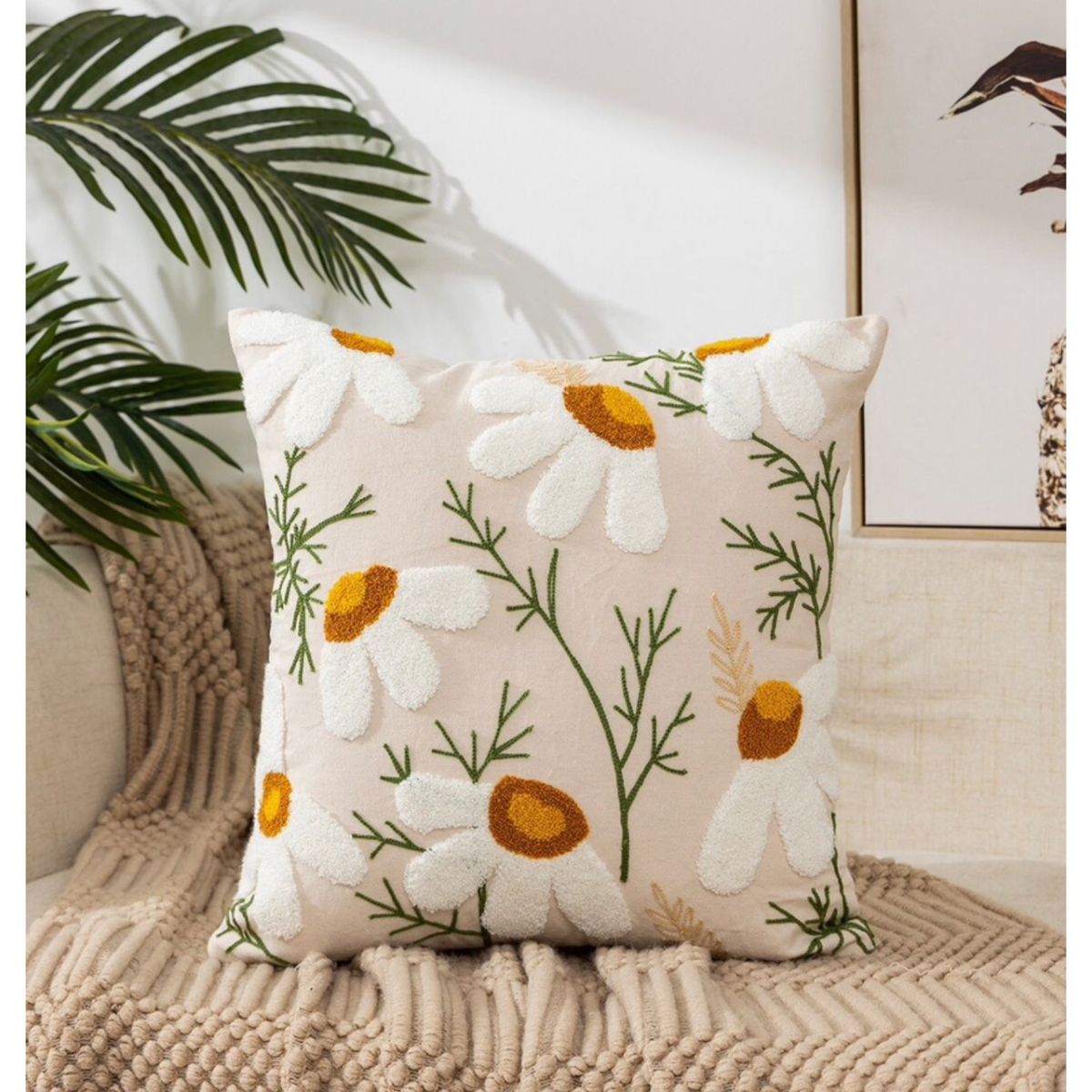 GENERICO - Funda De Cojin Decorativa Hermosos Bordado 45x45…