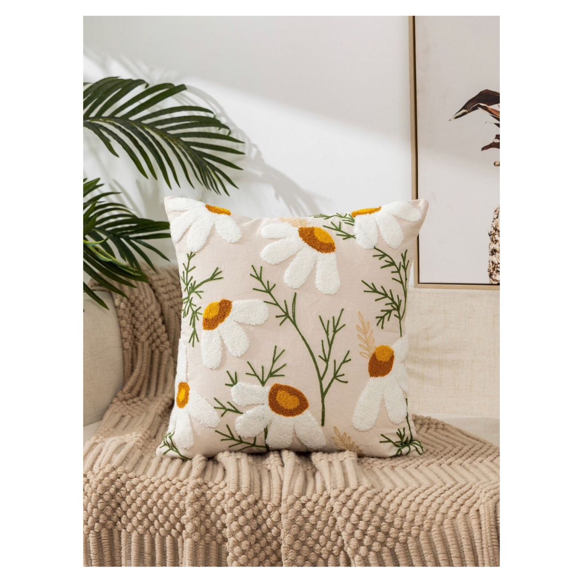 GENERICO - Funda De Cojin Decorativa Hermosos Bordado 45x45…