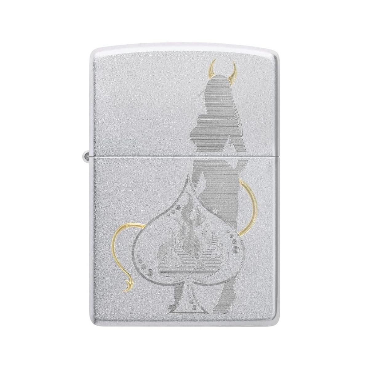 ZIPPO - Encendedor Zippo Devilish Ace Design Plateado ZP48658