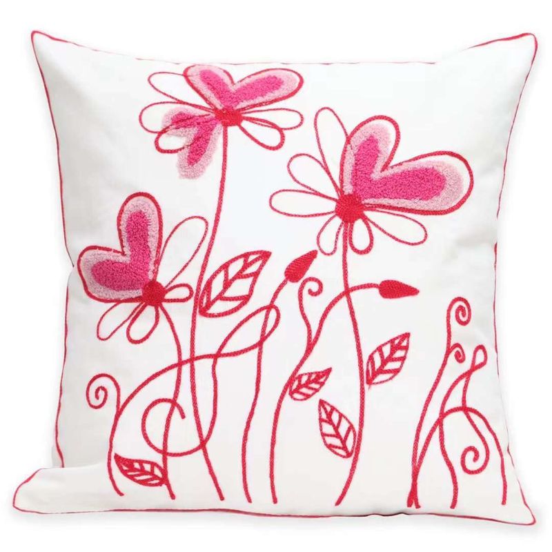 GENERICO - Funda De Cojin Decorativa Hermosos Bordado 45x45