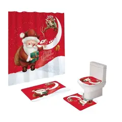GENERICO - Set De Baño 4 Piezas Navideño