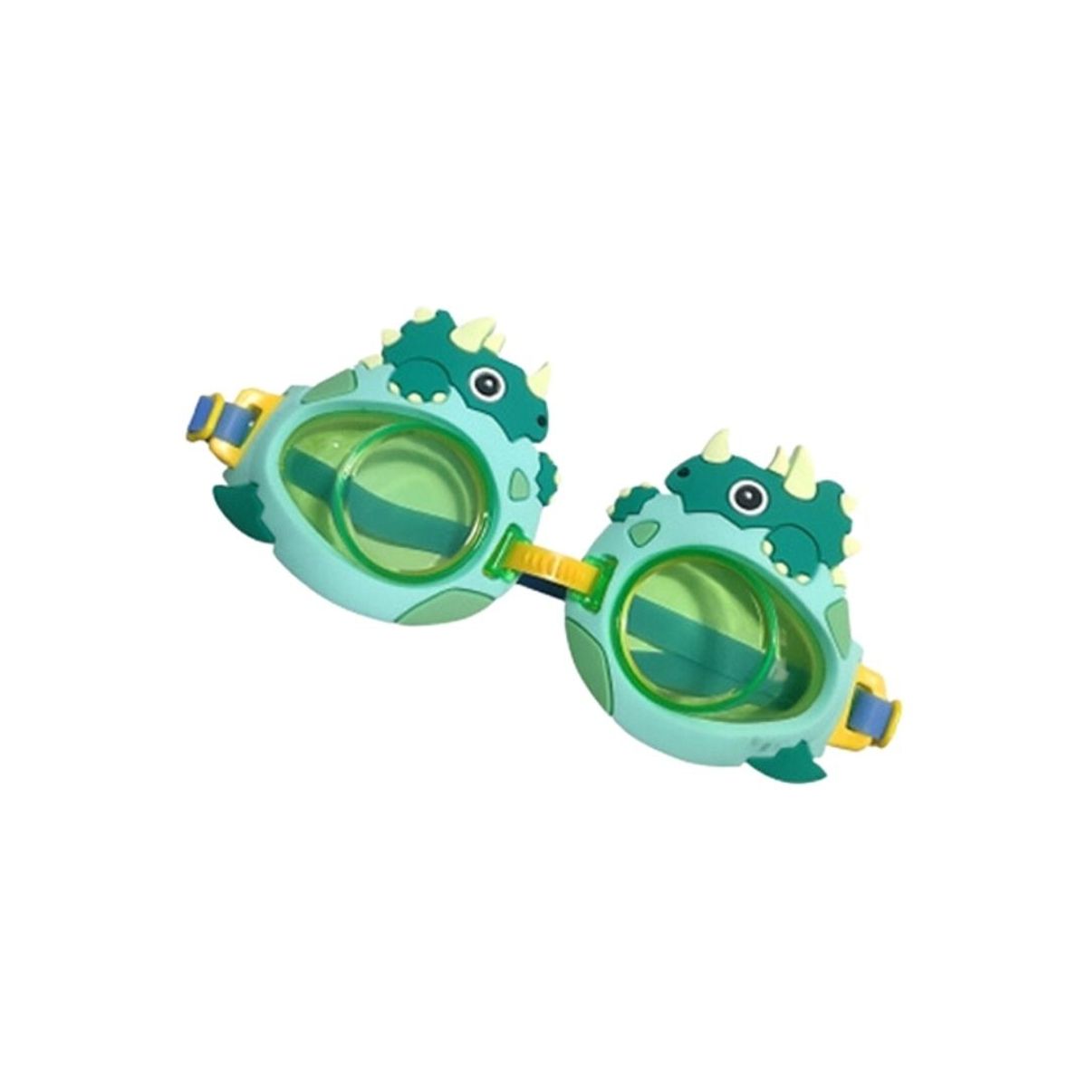 BABYLUNA - Lentes de Natación Piscina Niños Con Correa Dinosaurio Verde