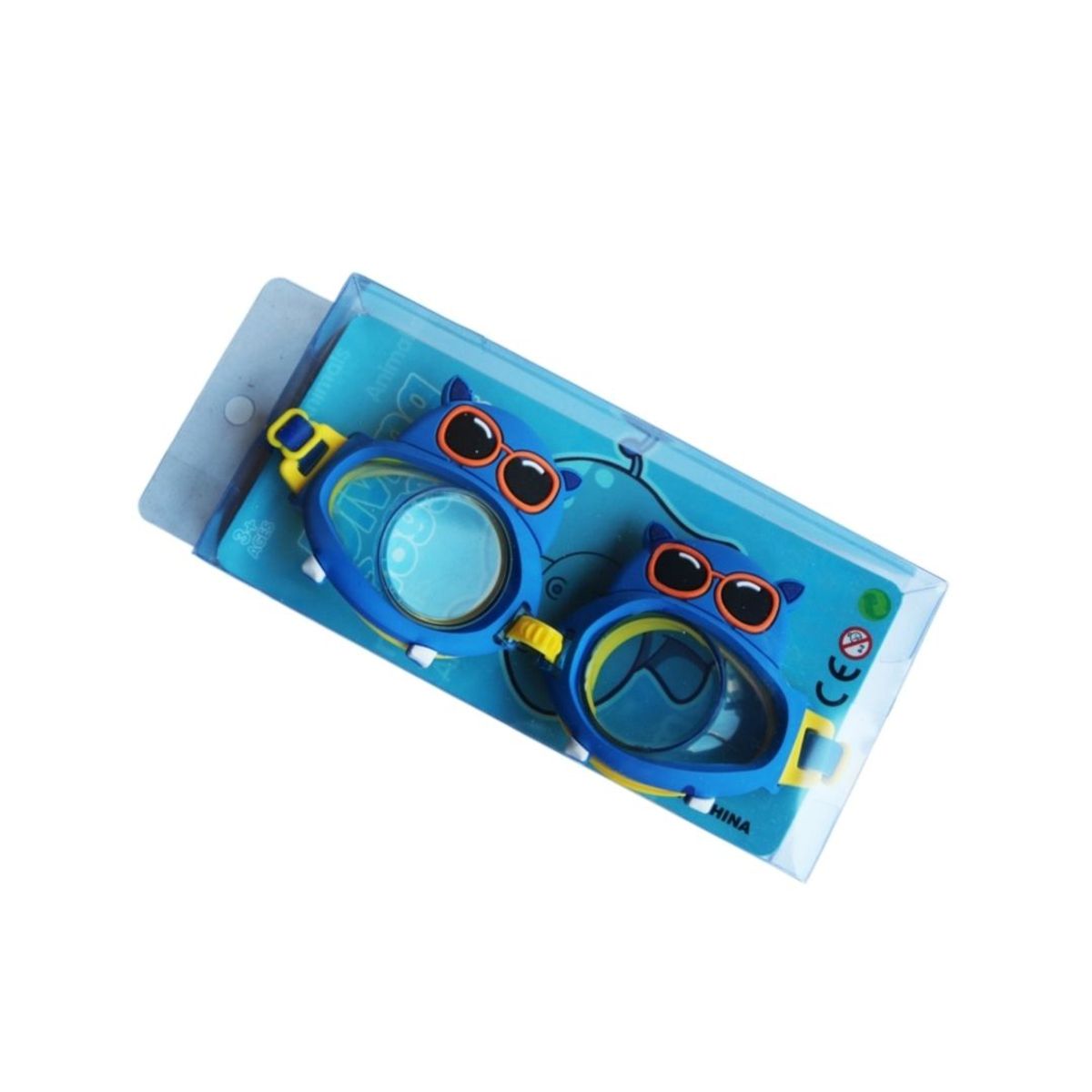 BABYLUNA - Lentes de Natación Piscina Niños Con Correa Hipo Azul