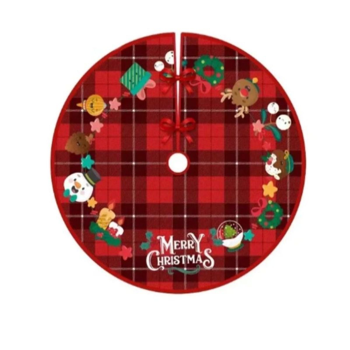 GENERICO - Faldón Pie Para Árbol De Navidad 120x120cm