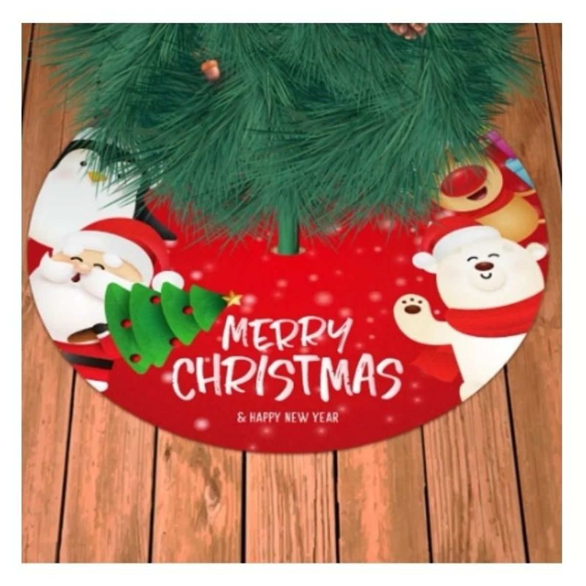 GENERICO - Faldón Pie Para Árbol De Navidad 120x120cm