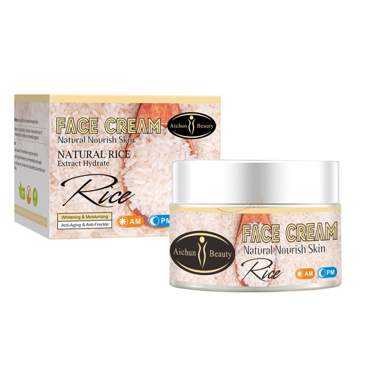 AICHUN BEAUTY - Crema Facial Blanqueadora De Arroz
