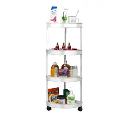 BABYLUNA - Estante Organizador de 4 Niveles para Cocina y Baño Color Blanco