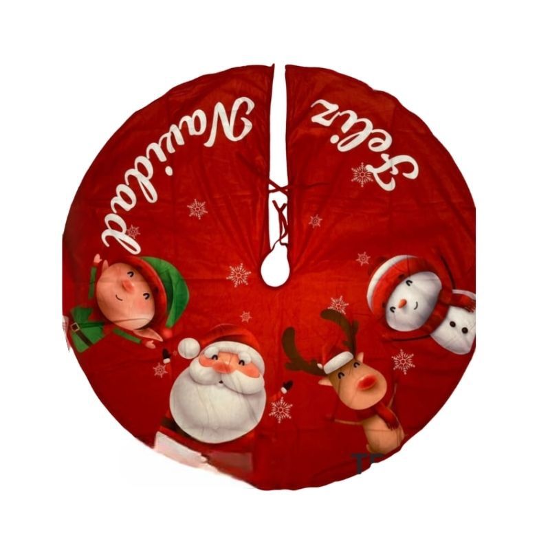 GENERICO - Faldón Pie Para Árbol De Navidad 120x120cm