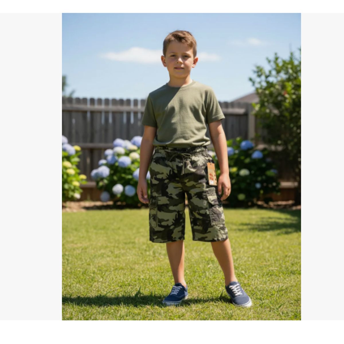 AGW - Pack 3 Short Niño Militar