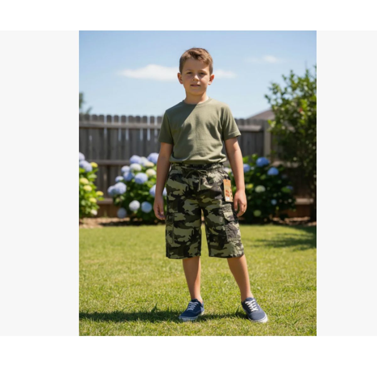 AGW - Pack 3 Short Niño Militar