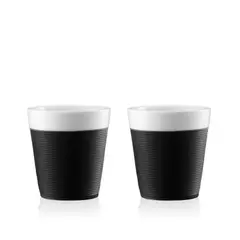 BODUM - Set 2 vasos porcelana para café 170 ml