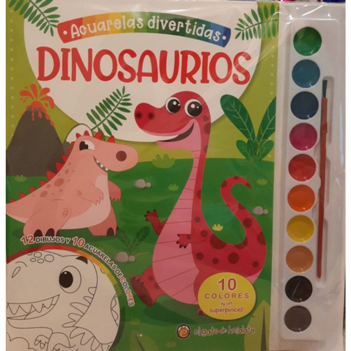 EL GATO DE HOJALATA - Acuarelas Divertidas - Dinosaurios - El Gato De Hojalata