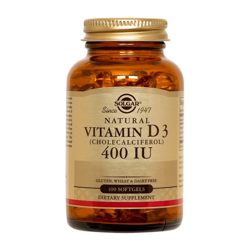 SOLGAR - Vitamina D3 400 UI (100 soft)