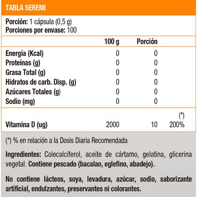 Imagen 2 del producto Vitamina D3 400 UI (100 soft)