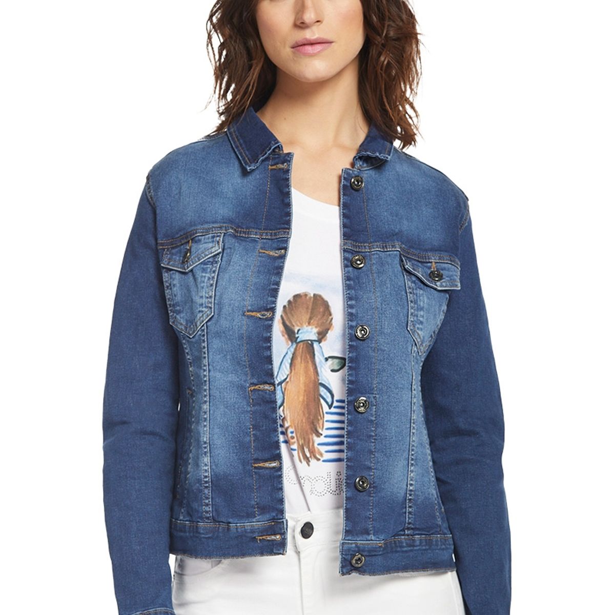 AMALIA JEANS - Chaqueta Mujer 3886 Azul Amalia Jeans