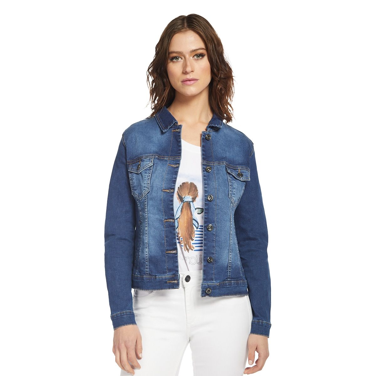 AMALIA JEANS - Chaqueta Mujer 3886 Azul Amalia Jeans