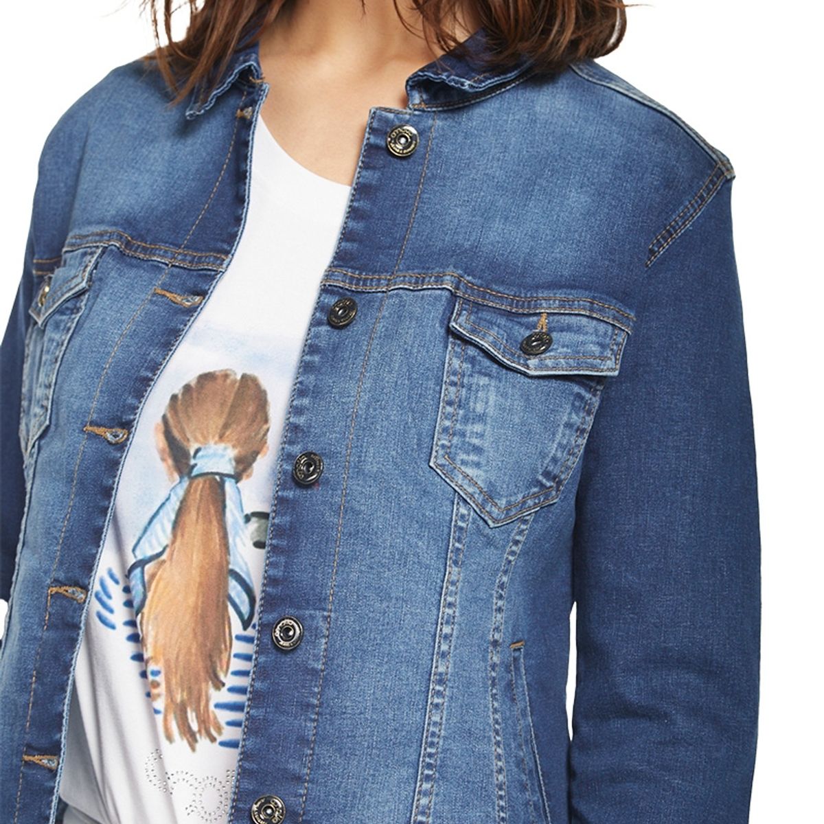 AMALIA JEANS - Chaqueta Mujer 3886 Azul Amalia Jeans