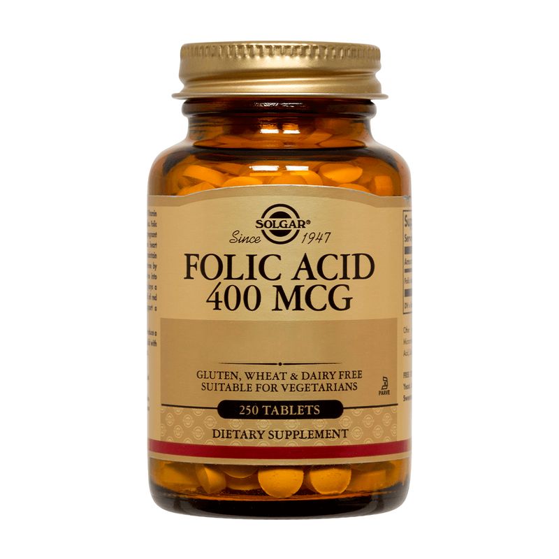 SOLGAR - Acido Fólico 400 mcg (250 tabs)