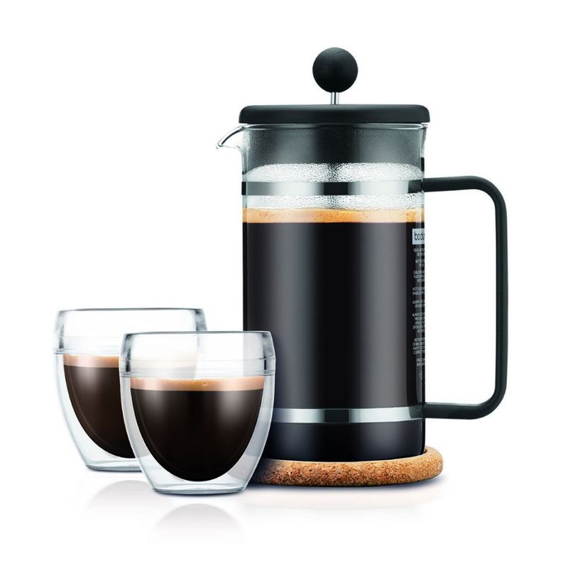 BODUM - Set cafetera Bodum 1 lt y 2 vasos 250 ml.