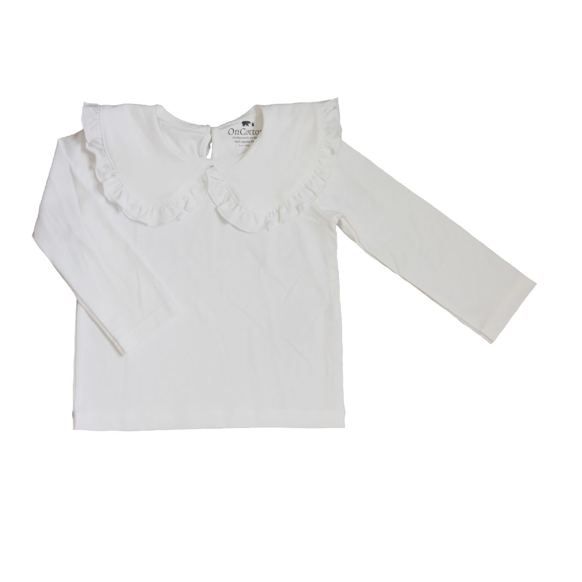 ONCOTTON WHITE BASIC COLLECTION - Polera Romántica manga larga
