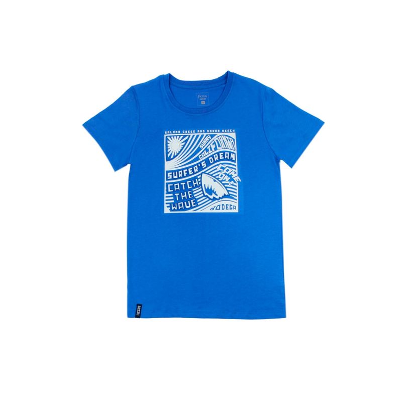 FICCUS - Polera Junior Niño Day To Day Azul