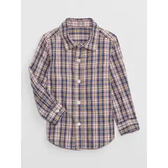 GAP - Camisa Poplin Manga Larga Multicolor