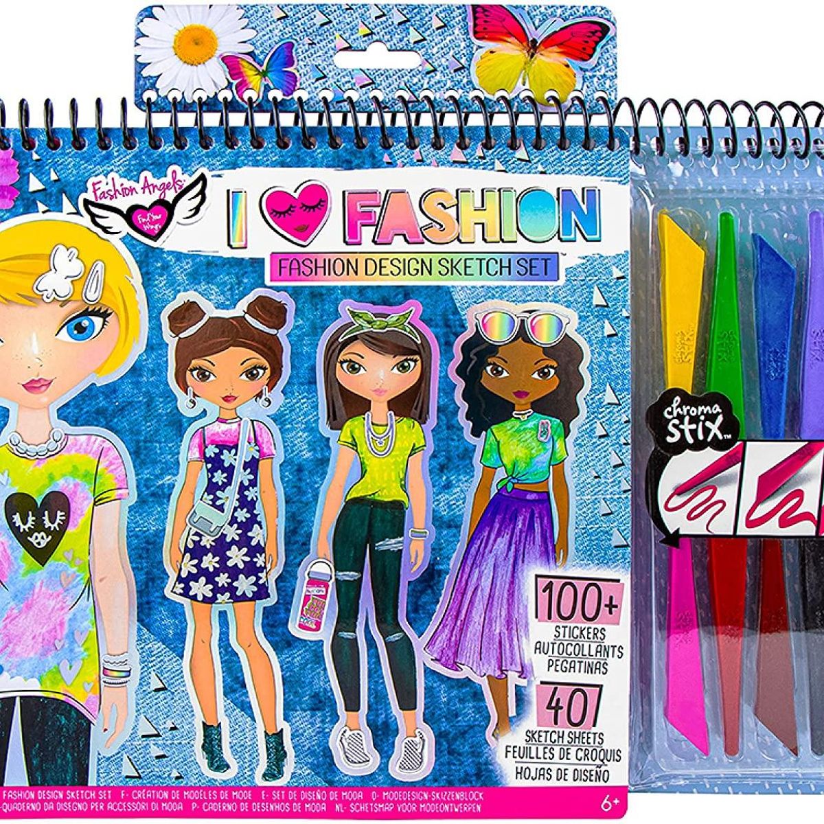 FASHION ANGELS - Cuaderno de Dibujo Diseñadora de Moda Fashion Angels