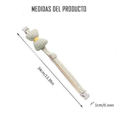 Imagen 2 del producto Collar Algodon Lazo Para Mascotas Pequeñas Gato Perro Verde