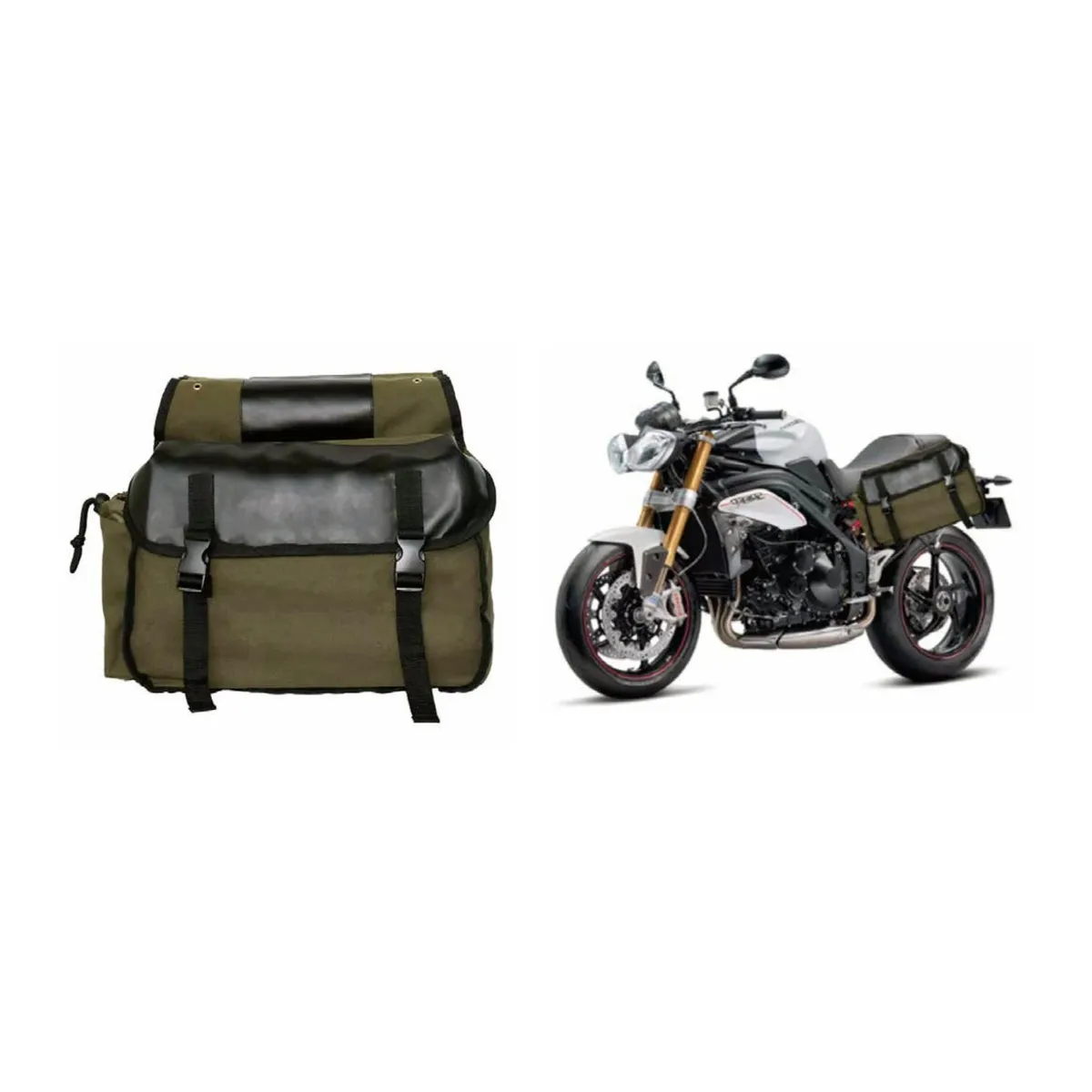 GENERICO - Bolsos De Moto Lateral Impermeable Con Bolsillos - SC